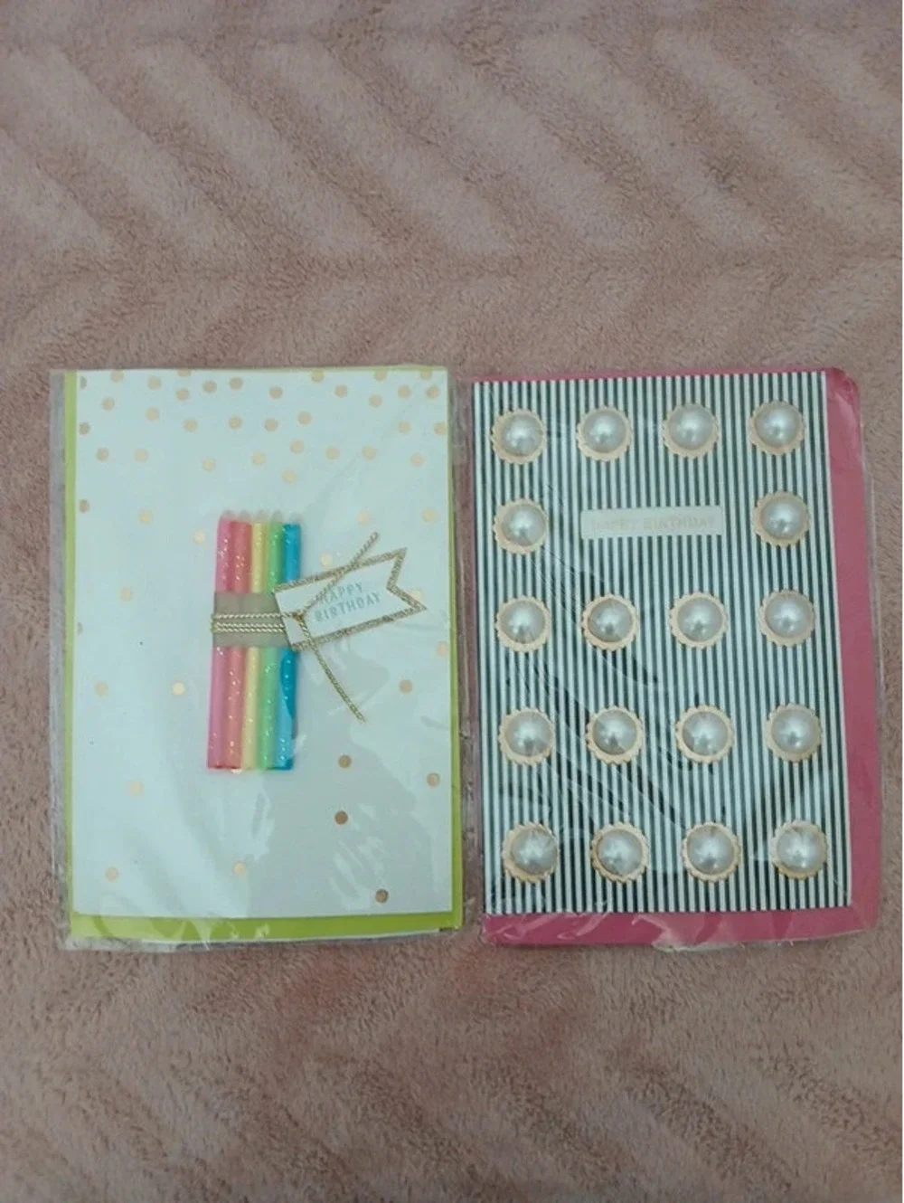Rainbow candle card and peril happy birthday cards 3d